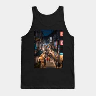 Enchanting Streets in Seoul South Korea at Night Tank Top